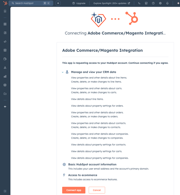 Review HubSpot access