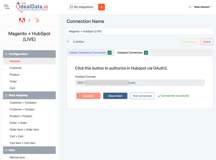 Connect to HubSpot - Success